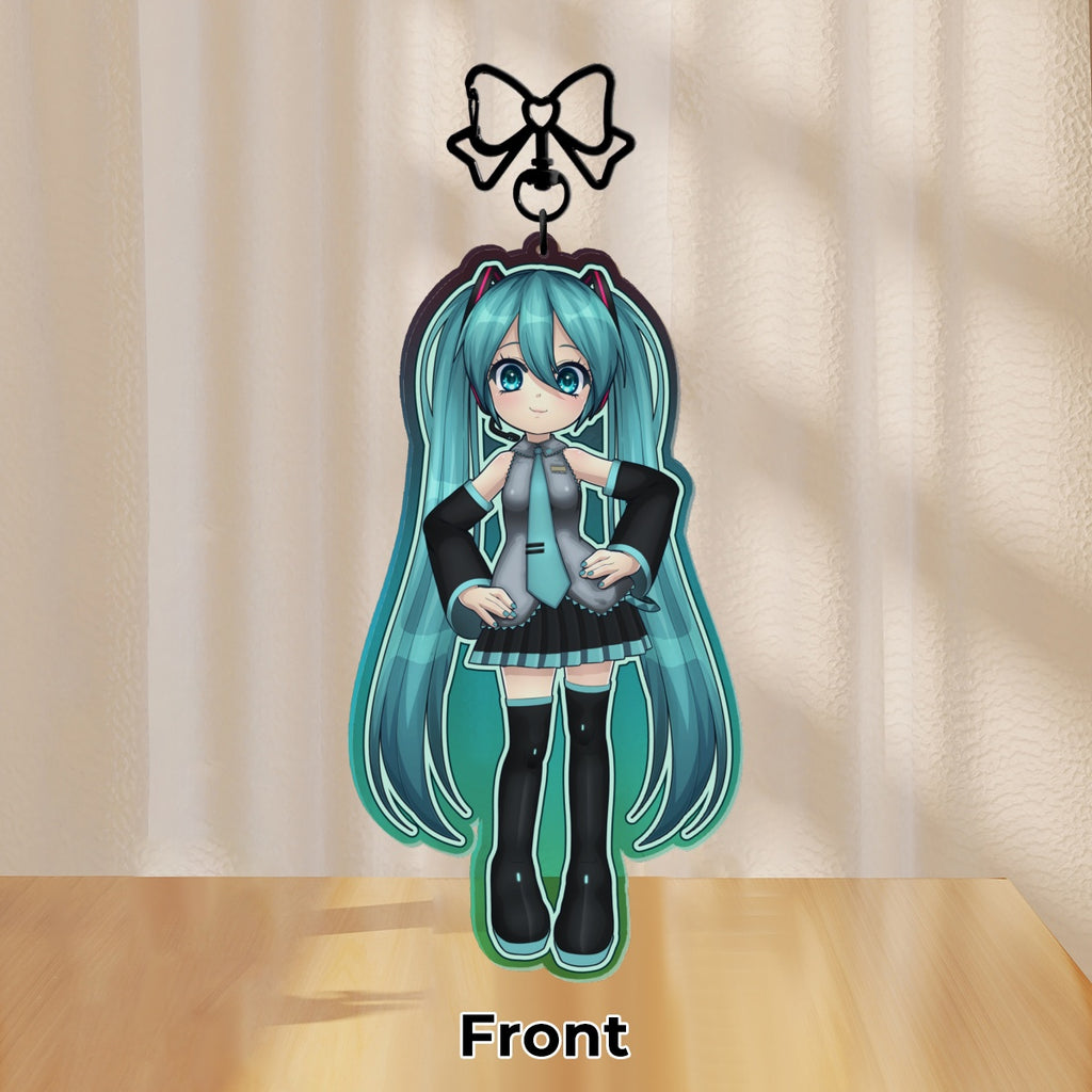 Clear Colored Acrylic Keychain | Hatsune Miku: Normal