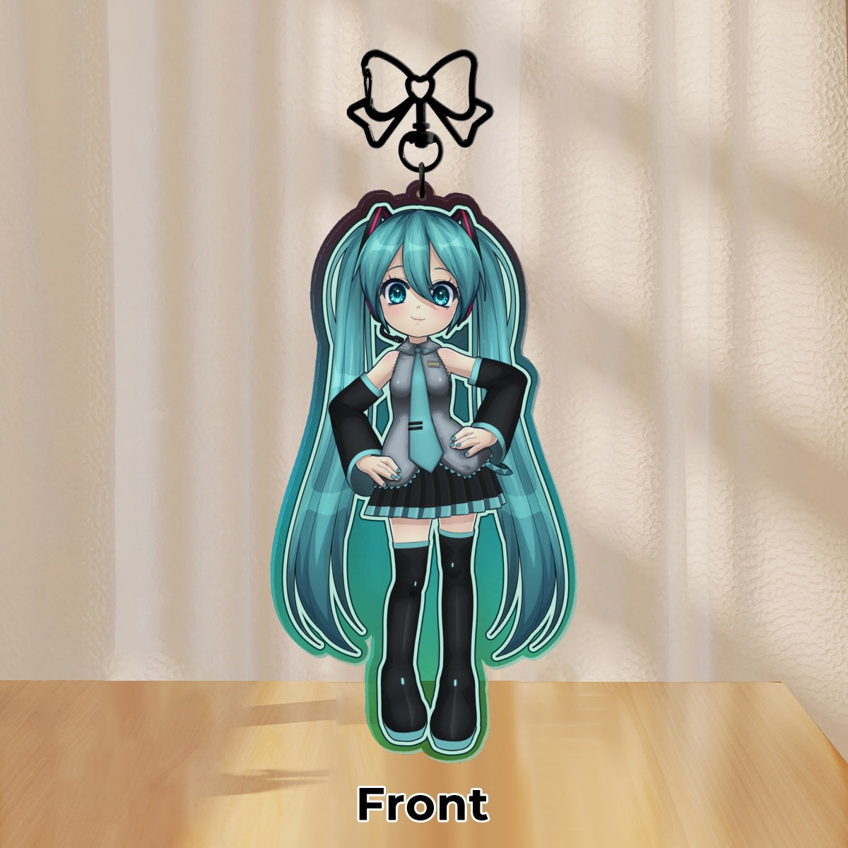 Clear Colored Acrylic Keychain | Hatsune Miku: Normal