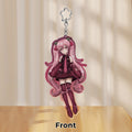 Clear Acrylic Keychains |  Hatsune Miku: Black Cherry